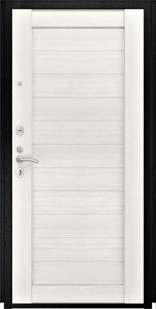 Входная дверь ДвериПРО L-45 СБ-3 листв. бел. (21 беленый дуб) DPRO198368 внутренняя сторона