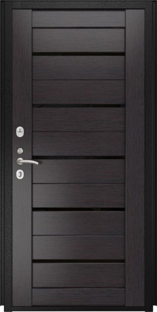 Входная дверь ДвериПРО Д-68 СБ-1 (лак.черное, 16мм, венге) DPRO196873 внутренняя сторона