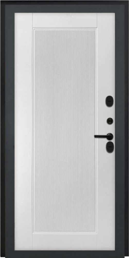 Входная дверь ДвериПРО Модель L-46 ПВХ 10мм Астрод Velutto Bianco DPRO198145 внутренняя сторона