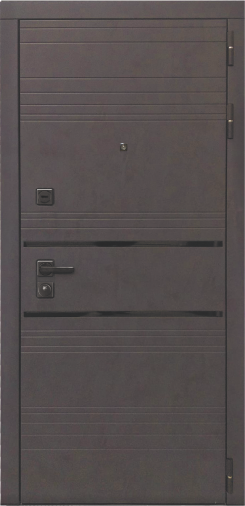 Входная дверь ДвериПРО L-43 ФЛ-701 (10мм, дуб шоколад) DPRO198034 внешняя сторона